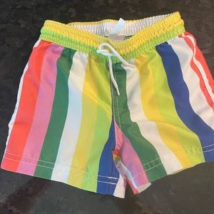 Janie & Jack 2T Striped Swim Shorts